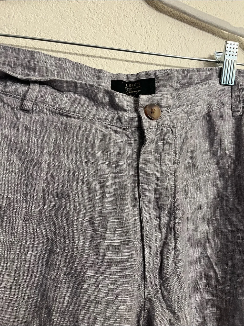 Club Room Men's Linen Pants - Light Grey